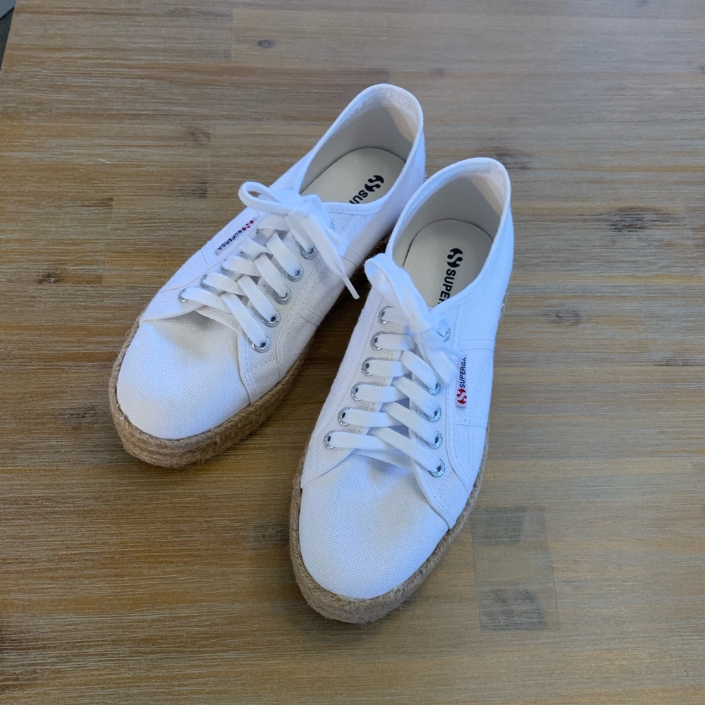 White Superga Espadrilles 39.5